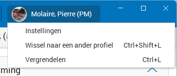 Profiel wisselen