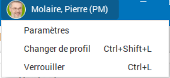 Changement de profil